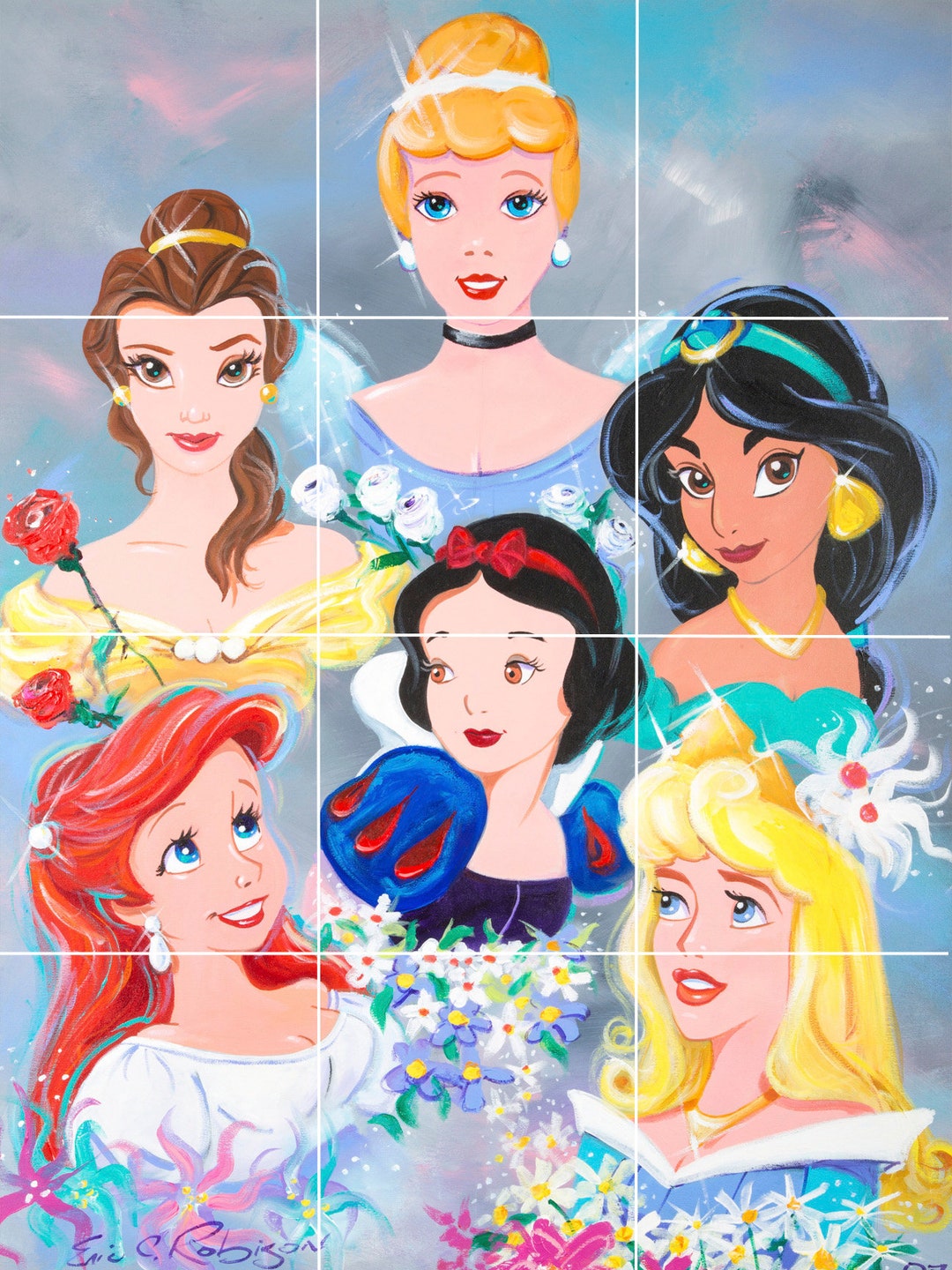Princesses Snow White Jasmine Ariel Mermaid Aurora Cinderella Accent ...