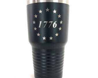 Personalized Tumbler, custom Tumbler, Engraved Cup, Engraved Tumbler, 1776 Tumbler, 1776 Cup, 20oz, 30oz