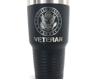 Personalized Tumbler, custom Tumbler, Engraved Cup, Engraved Tumbler, US Army Inspired Tumbler, US Army Cup, 20oz, 30oz