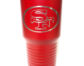 Personalized Tumbler, custom Tumbler, Engraved Cup, San Francisco 49ers Inspired Tumbler, Super Bowl 58 Inspired Tumbler, 20oz, 30oz
