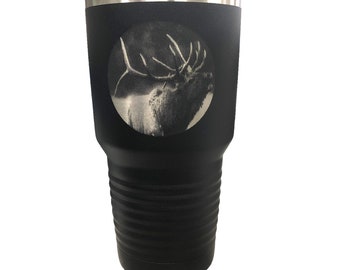 Personalized Tumbler, Hunting Tumbler, custom Tumbler, Engraved Cup, Engraved Tumbler, Outdoor Mug Elk Tumbler, Elk Cup, 20oz, 30oz