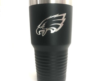 Personalized Tumbler, custom Tumbler, Engraved Cup, Philadelphia Eagles Inspired Tumbler, Eagles Tumbler, Philadelphia Eagles Cup, 20oz,30oz
