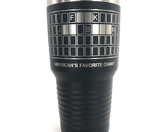 Personalized Tumbler, custom Tumbler, Engraved Cup, Engraved Tumbler, FJB Wheel Of Fortune Tumbler, FJB Wheel Of Fortune Cup, 20oz, 30oz