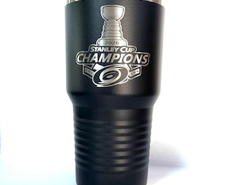 Personalized Tumbler, custom Tumbler, Engraved Cup,  Carolina Hurricanes Inspired Tumbler, Stanley Cup Champs Inspired Tumbler, 20oz, 30oz