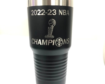 Personalized Tumbler, custom Tumbler, Engraved Cup, Denver Nuggets Inspired Tumbler, NBA Champs, Larry O'brian Inspired Tumbler, 20oz, 30oz