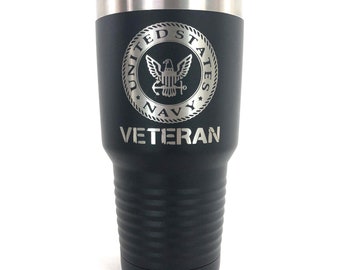 Personalized Tumbler, custom Tumbler, Engraved Cup, Engraved Tumbler, US Navy Inspired Tumbler, US Navy Cup, 20oz, 30oz