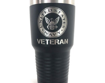 Personalized Tumbler, custom Tumbler, Engraved Cup, Engraved Tumbler, US Navy Inspired Tumbler, US Navy Cup, 20oz, 30oz