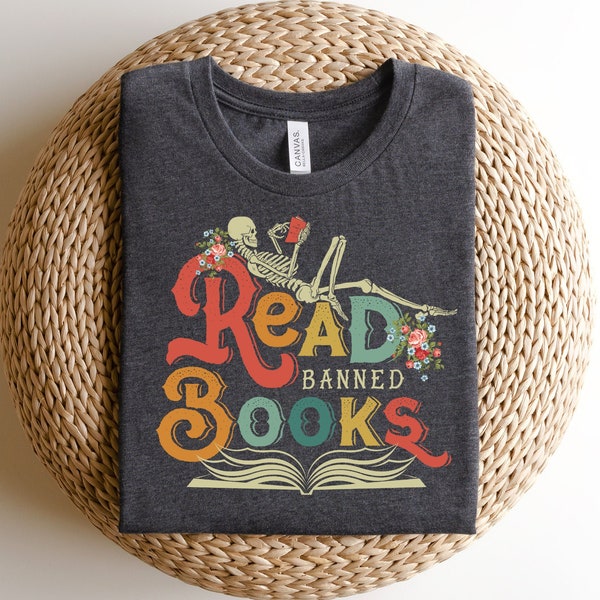Leer camisa de libros prohibidos / Camiseta de libros anti prohibición / Camisa de lectura / Camisa de bibliotecario / Regalo de maestro / Activismo literario / Regalo de amante de los libros