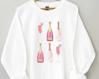 Champagne Sweatshirt For Champagne Lover Bridal Shower Gift Bridesmaids Gift For Bride Vacation Bachelorette T-shirt Wedding Gift For Her