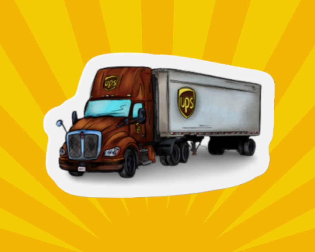 UPS Worker Sticker Waterproof Sticker UPS Workers Etsy