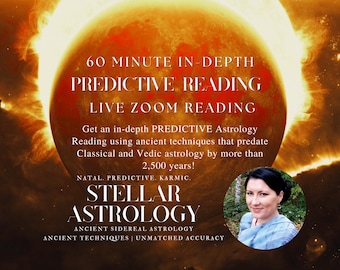 60min Horoscope Reading | In Depth Astrology Reading | LIVE ZOOM READING | Astrology Predictions | Solar Return | Sidereal Astrology
