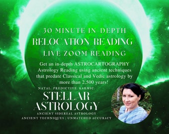 30min Astrocartography Reading | In Depth Astrology Reading | LIVE ZOOM READING | In Depth Relocation Reading | Sidereal Astrology