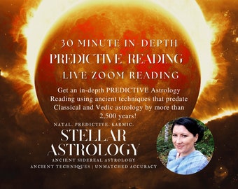 30min Horoscope Reading | In Depth Astrology Reading | LIVE ZOOM READING | Astrology Predictions | Solar Return | Sidereal Astrology