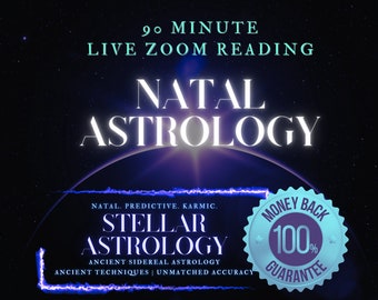LIVE 90min Natal Astrology Reading | Satisfaction Guaranteed! Birth Chart Reading, Natal Analysis, In-Depth Birth Chart Analysis, Sidereal