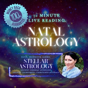 EN DIRECT : 30 minutes de lecture d'astrologie natale | Satisfaction garantie ! Lecture du thème natal, analyse du thème natal, analyse approfondie du thème natal, sidéral