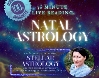 LIVE 30min Natal Astrology Reading | Satisfaction Guaranteed! Birth Chart Reading, Natal Analysis, In-Depth Birth Chart Analysis, Sidereal