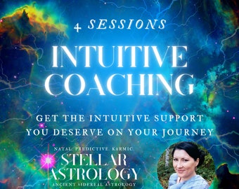 4-Week Intuitive Coaching Session | LIVE Session | Spiritual | Intuitive Reading | Intuitive Reader | Life Coach | Coaching Program
