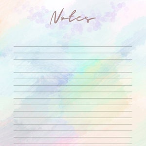 Página de notas / Descargable