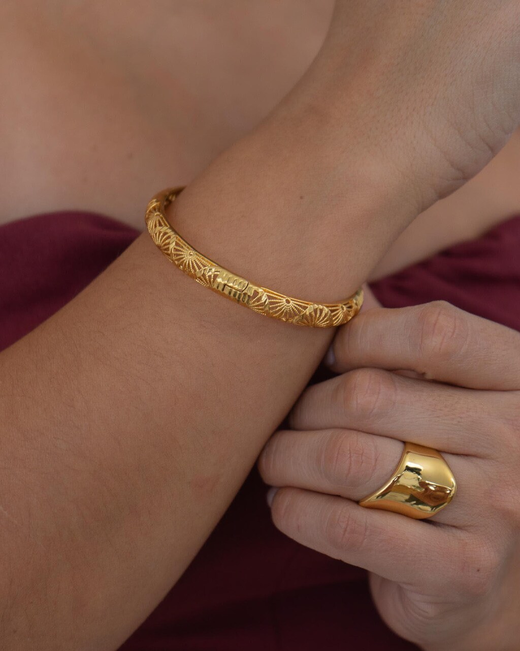 CYWQ Set Di Braccialetti Dorati A Strati Per Donna - Boho Impilabile Con Cristallo - Regalo In Confezione