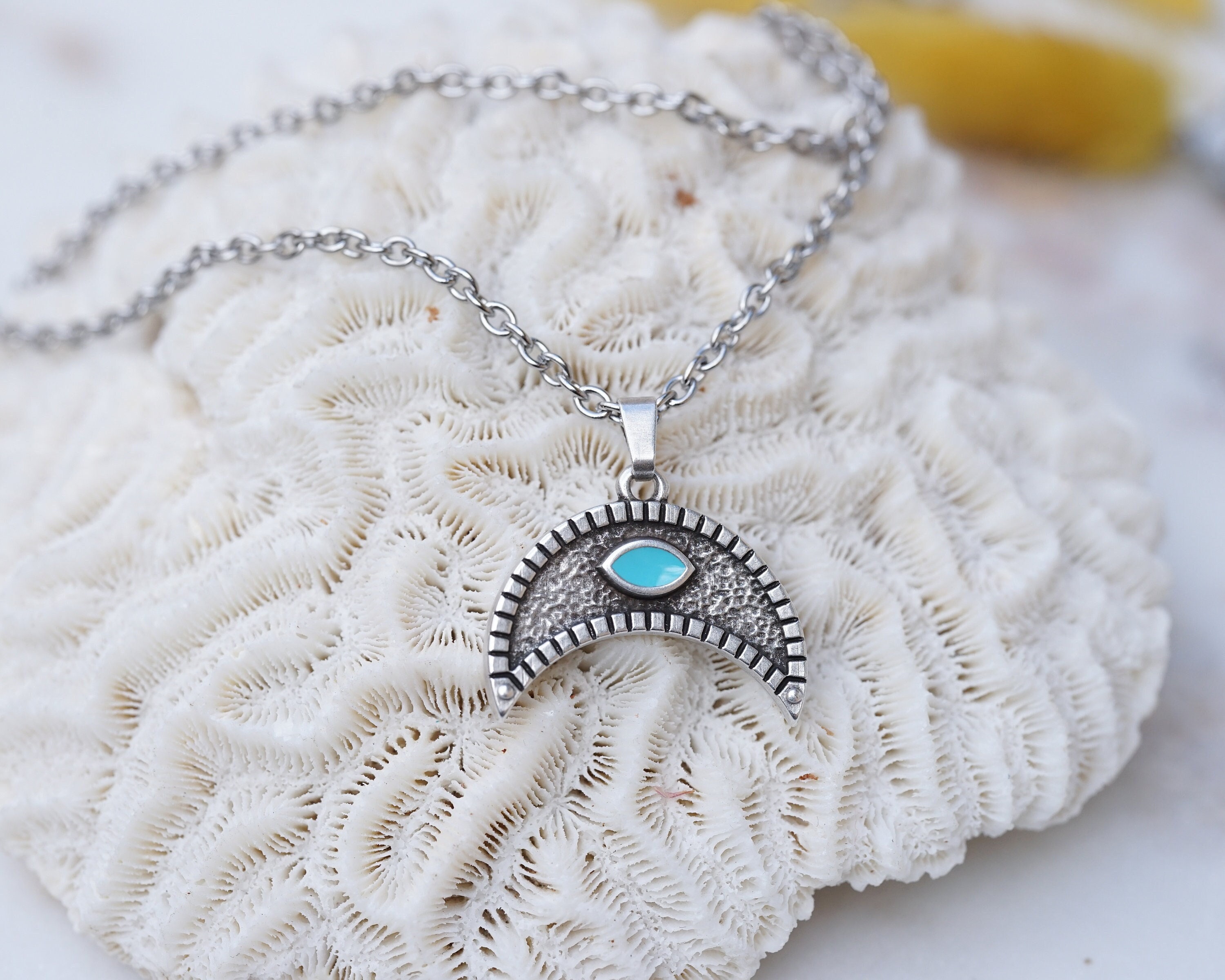 ネックレス・ペンダント +ENGBROX+ silver925 cosmic long necklace EBNL24059SV Indian Pendant Large - Silver - Necklace (695)