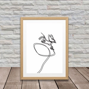Line Art Frau mit Schmetterling Wandkunst Dame Linie Bleistift Zeichnung Home Decor Schlafzimmer Kunst feminines Poster Boho Moderne Wandkunst
