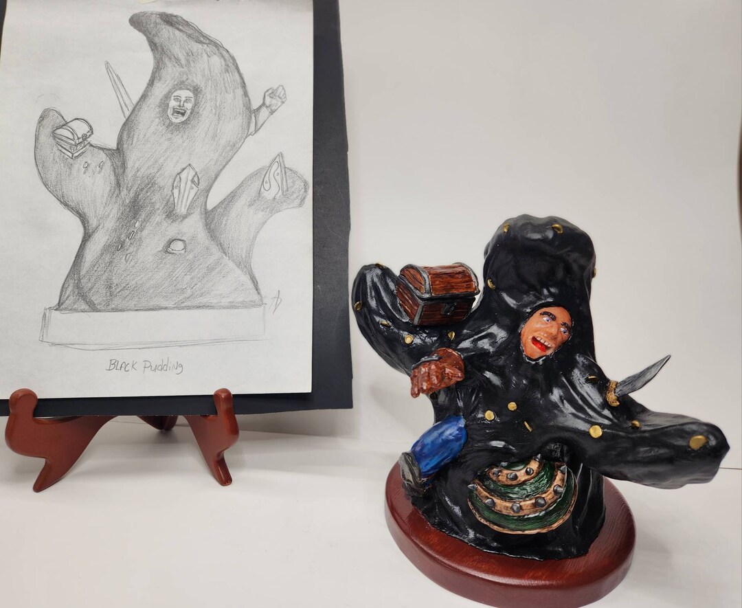 Black Pudding Sculpture With Concept Art. Gaming Art, Horror Art ...
