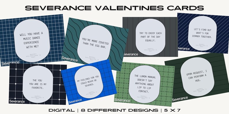 Printable Severance Cards, Severance Valentines Cards, Valentines Cards ...