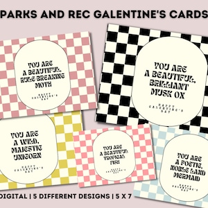 Parques imprimibles y Rec Galentines, Leslie Knope Ann Perks Tarjetas de complemento, Tarjetas Galentines, Tarjetas de San Valentín, Tarjetas de San Valentín