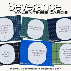 Printable Severance Cards, Severance Valentines Cards, Valentines Cards, Severance, Valentine Card, Severance TV Show, Lumon, Lumon Cards