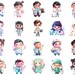 Adorable Cartoon Medical Professionals Clipart Collection - Instant ...