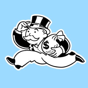 Monopoly Man Sticker