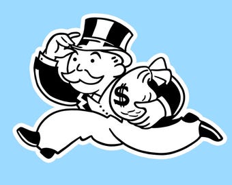 Monopoly Man Sticker
