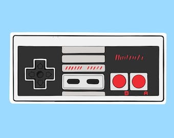 NES Controller Sticker
