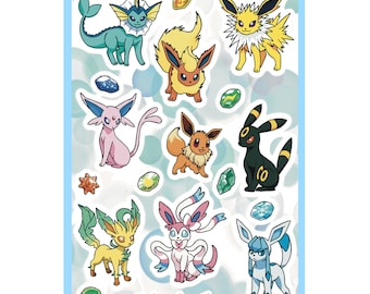 Eeveelution Sticker Sheet