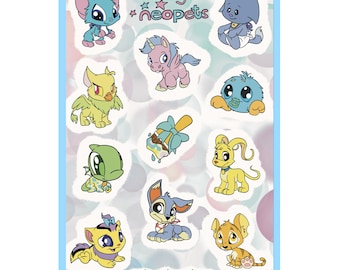 Baby Neopets Sticker Sheet
