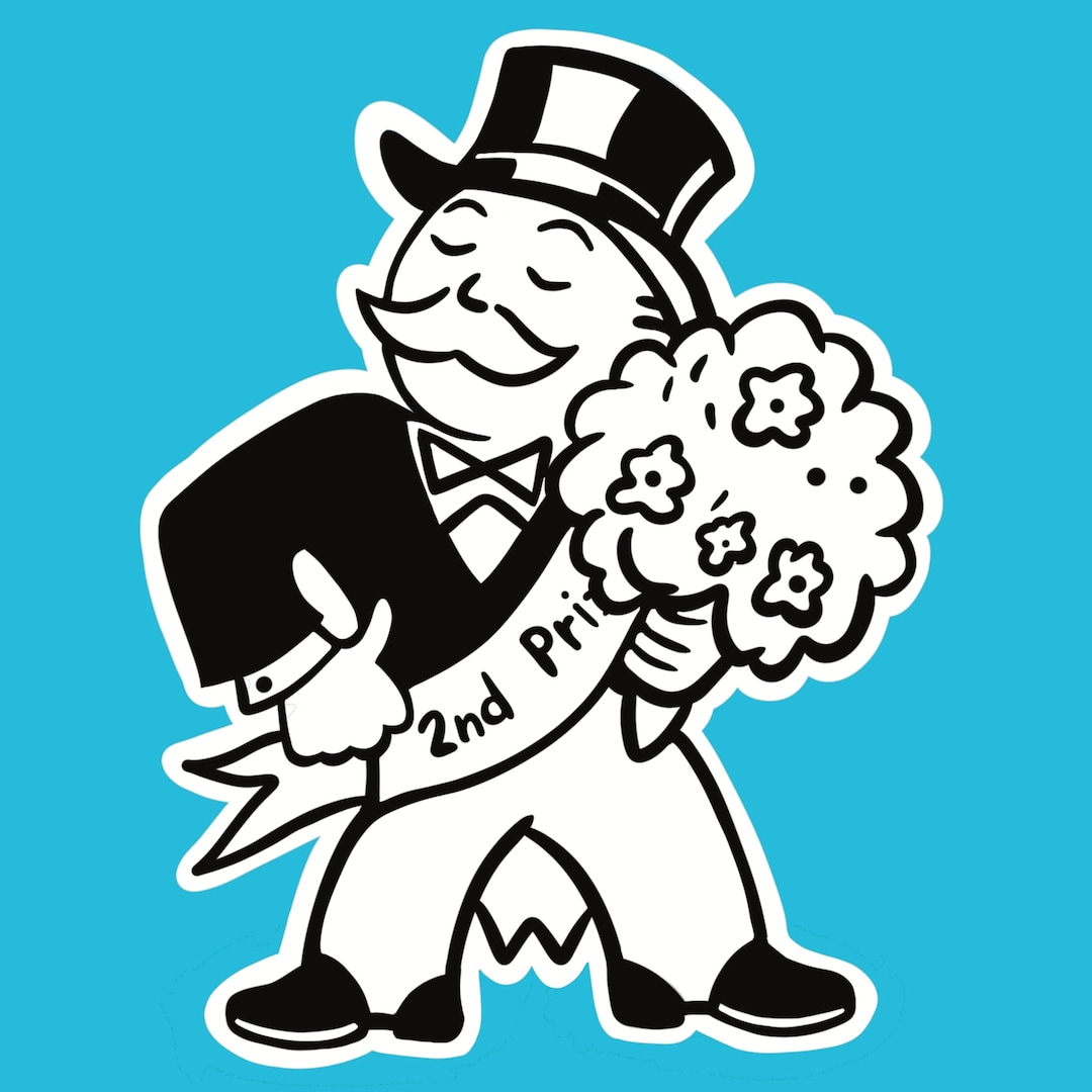 Monopoly Man Beauty Contest Sticker Etsy