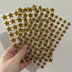 Vinyl stickervel gouden ster