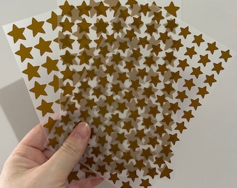 Vinyl Gold Star Sticker Sheet