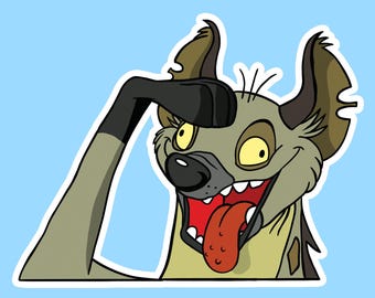 Ed Hyena Salute Disney Lion King Sticker