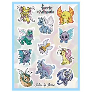 Faerie Neopets Sticker Sheet