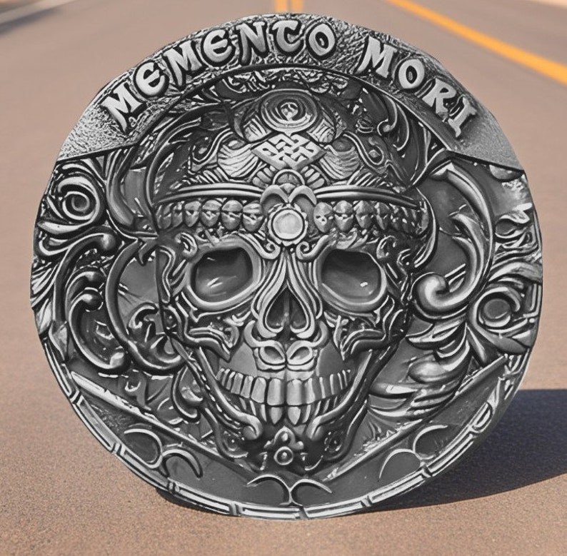 10 Stück Memento Mori Münzen - Stoische Totenkopf-Münzen Für Tägliche Inspiration