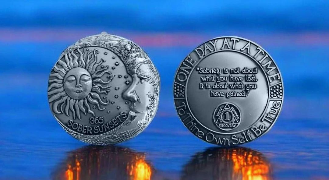 Sobriety Token, Sobriety Coin, Recovery Token, AA Medallion, Sobriety ...