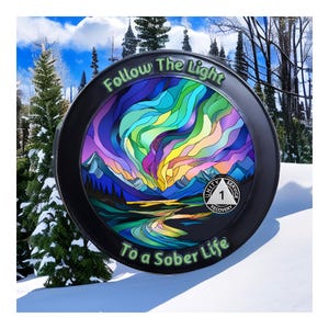 1 Year Sober AA Coin, Two Year Sobriety Coin, 3 Years AA Chip, 4 Years aa Chip, Five Years Sober Chip, Gift Ideas for Sobriety 5 Years Sober