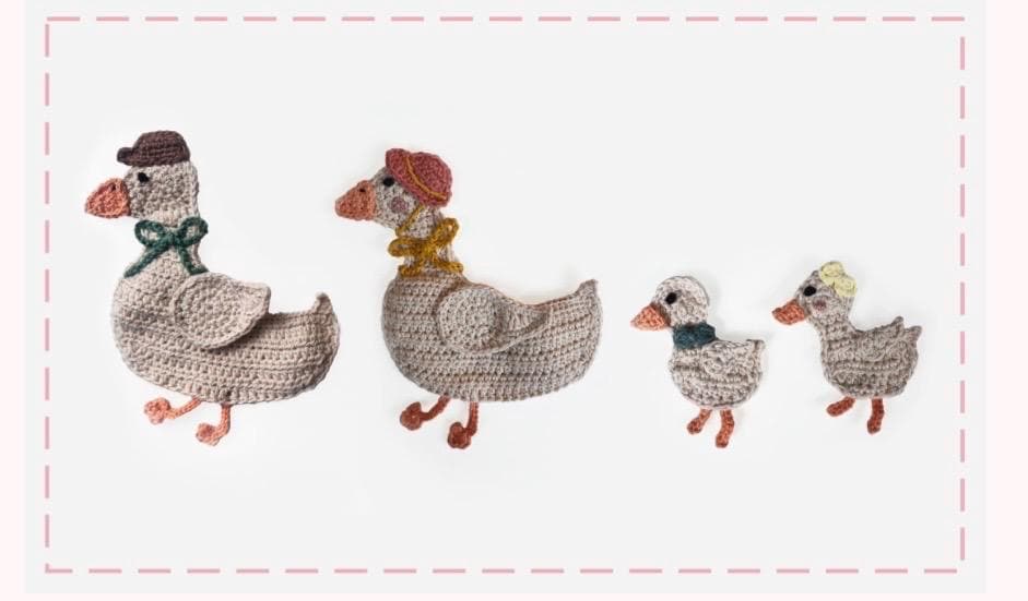 Goose Crochet applique