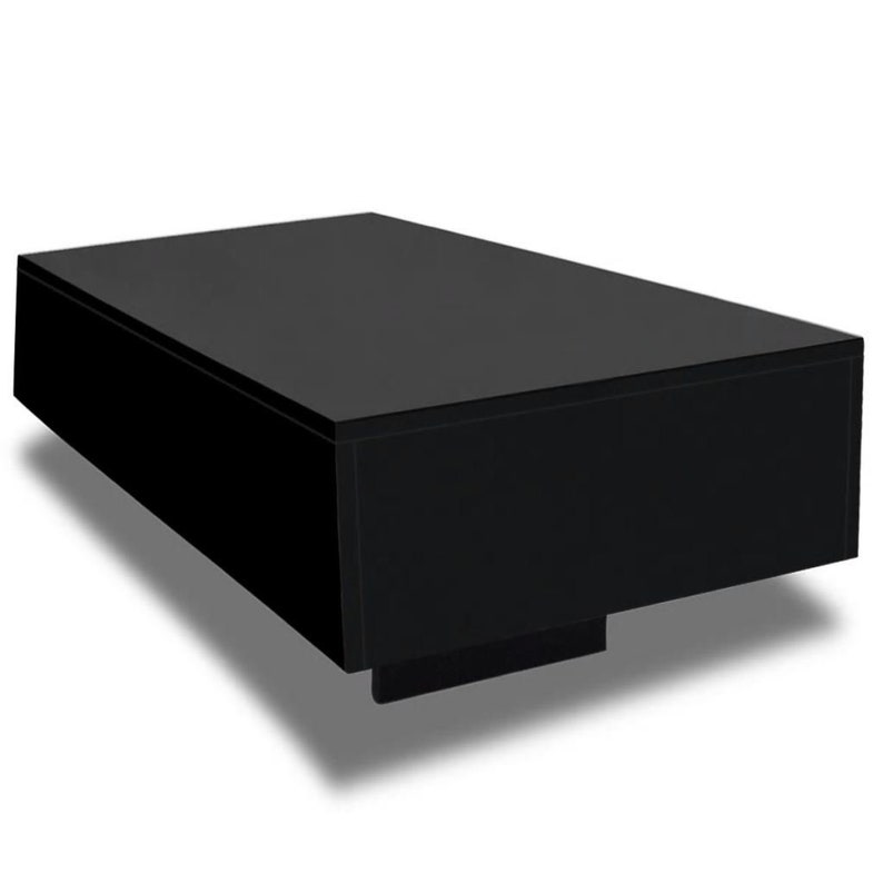 Coffee Table High Gloss Black Etsy