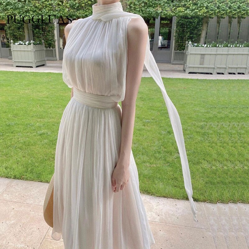 white short goddess dress