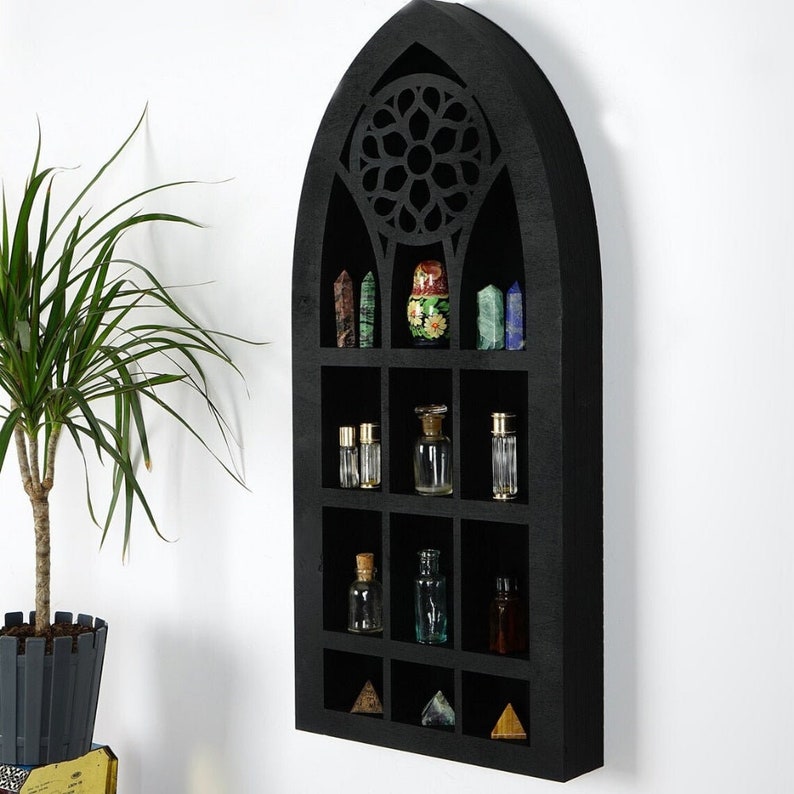 Cathedral Window Display Shelf Etsy