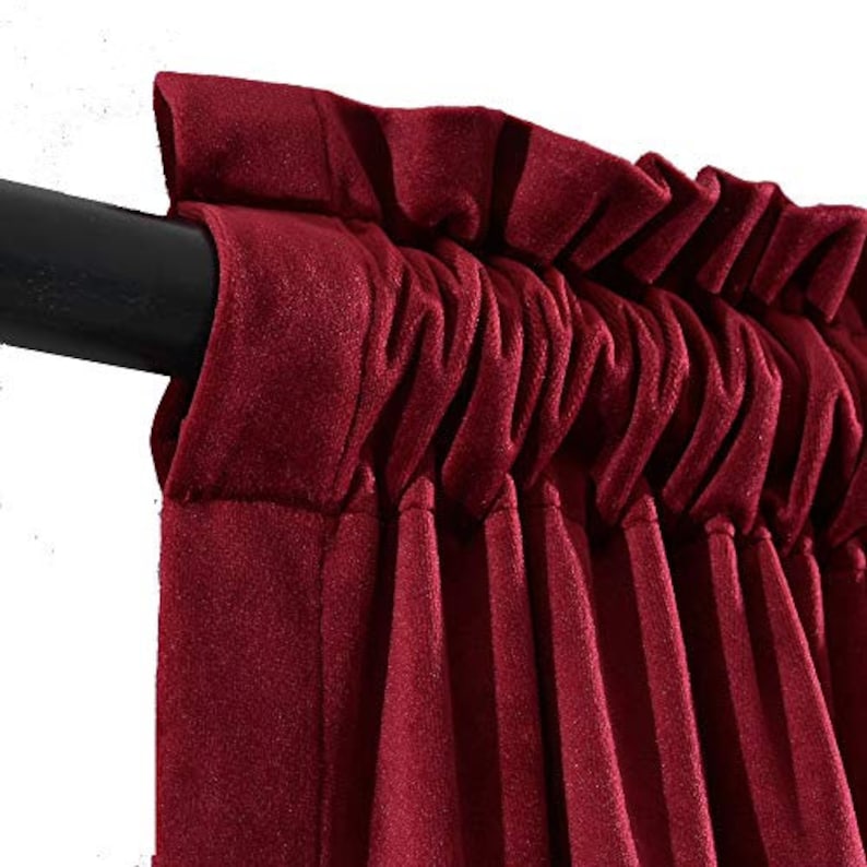 Luxury Pom Poms Curtain for Living Room Blackout Velvet 2 Etsy