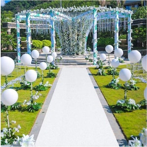 1.2M x 10M White Carpet Aisle Runner Wedding Party Event Decoration Mats Rugs