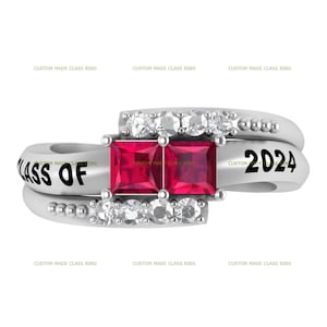 Queen Silver925 Princess Cut Class Ring with Moissanite Stone – A Timeless Celebration of Elegance and Achievement